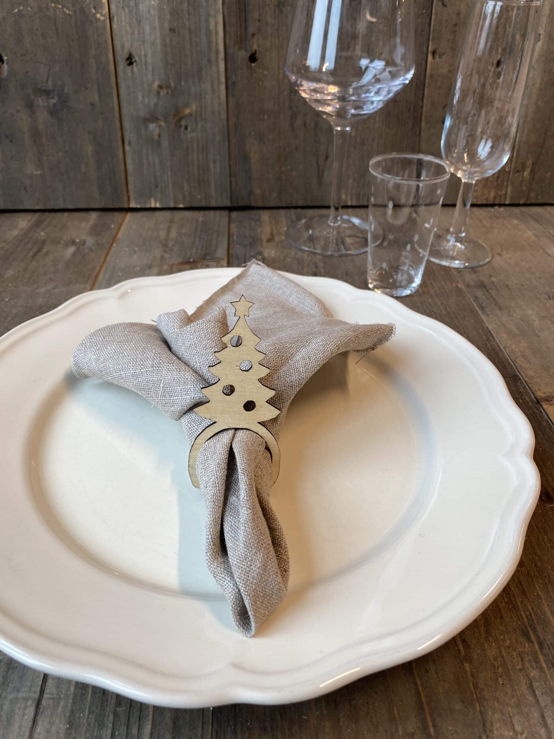 Serviettring juletre