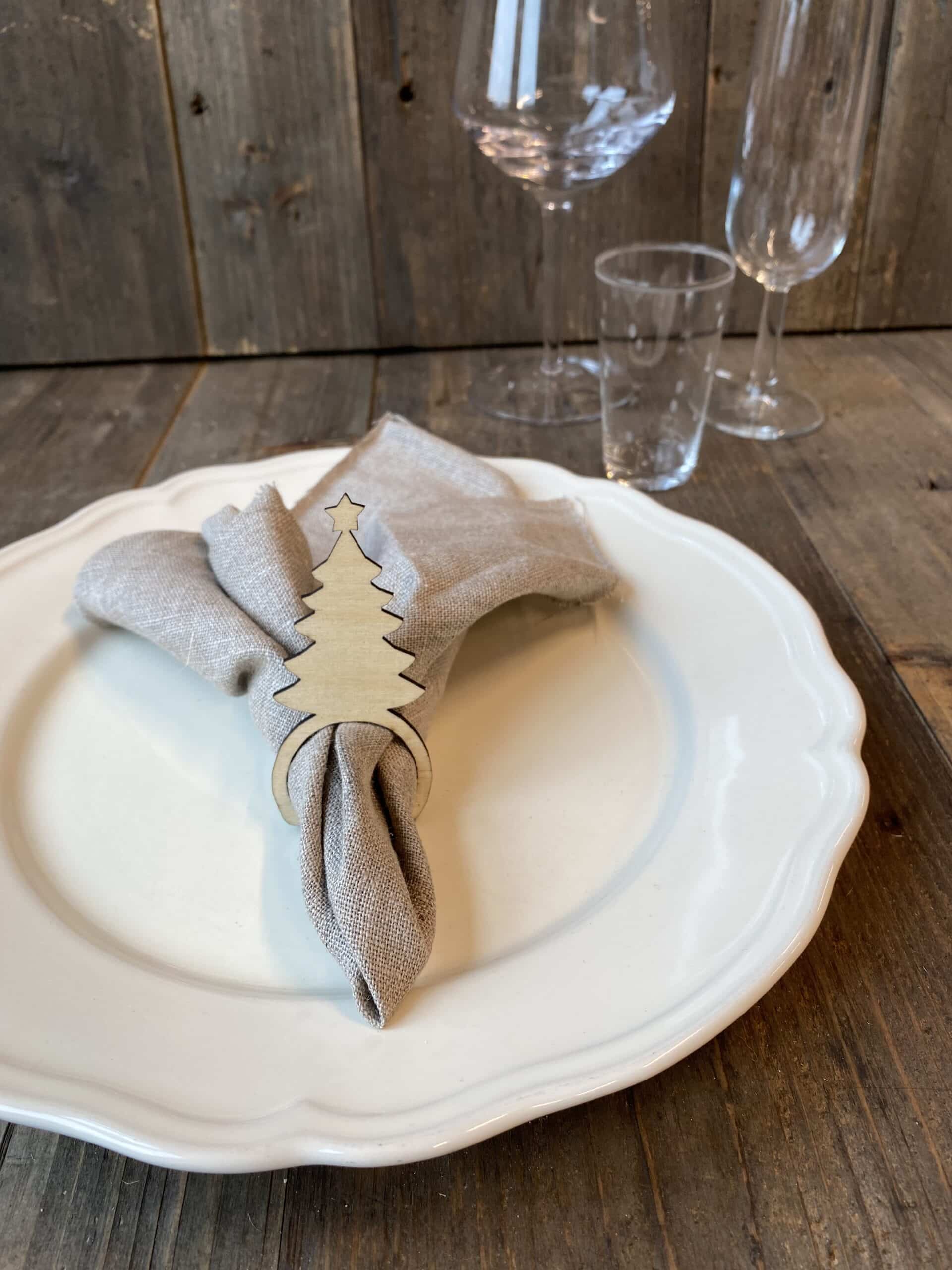 Serviettring juletre