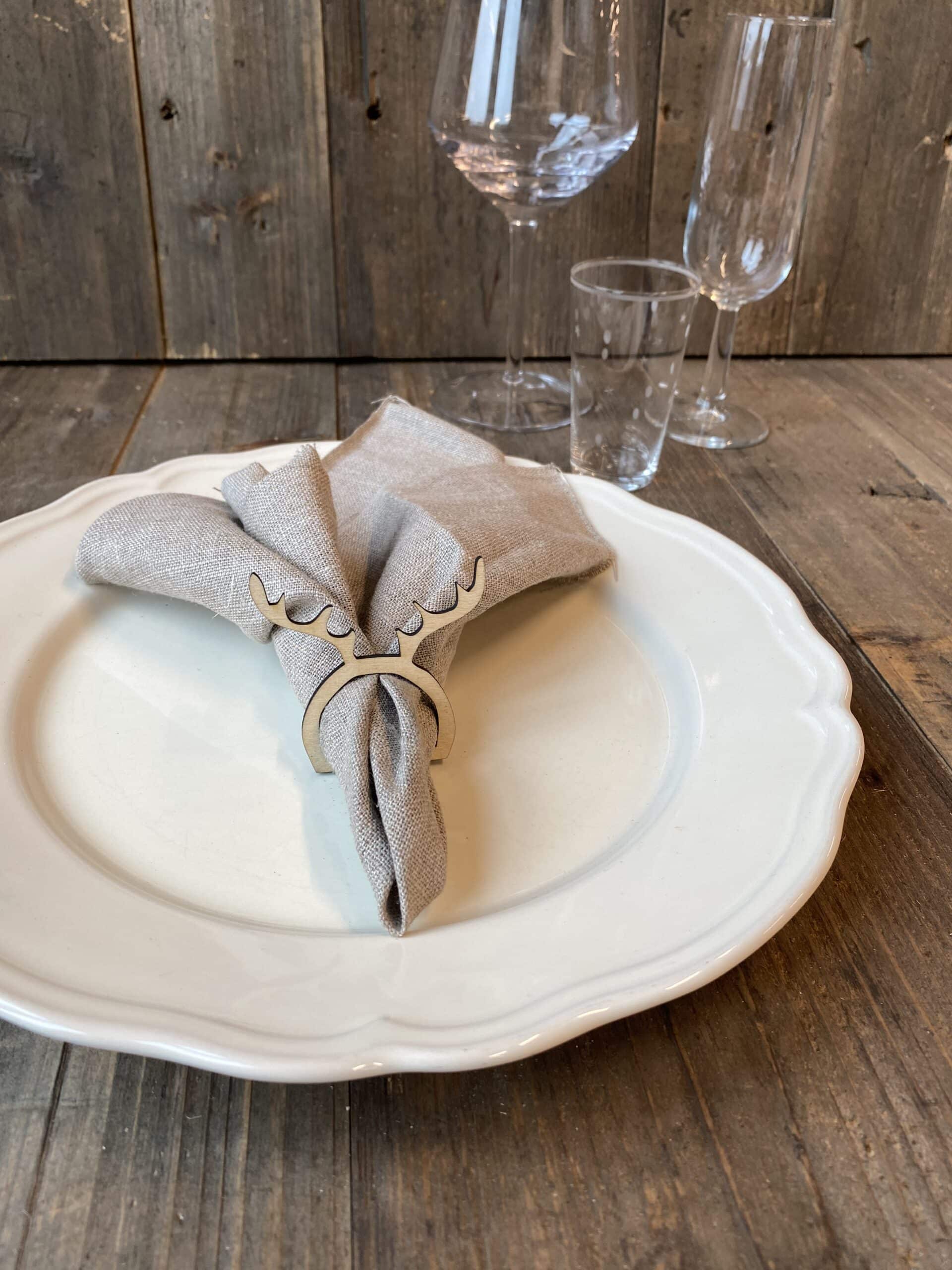 Serviettring reinsdyrhorn