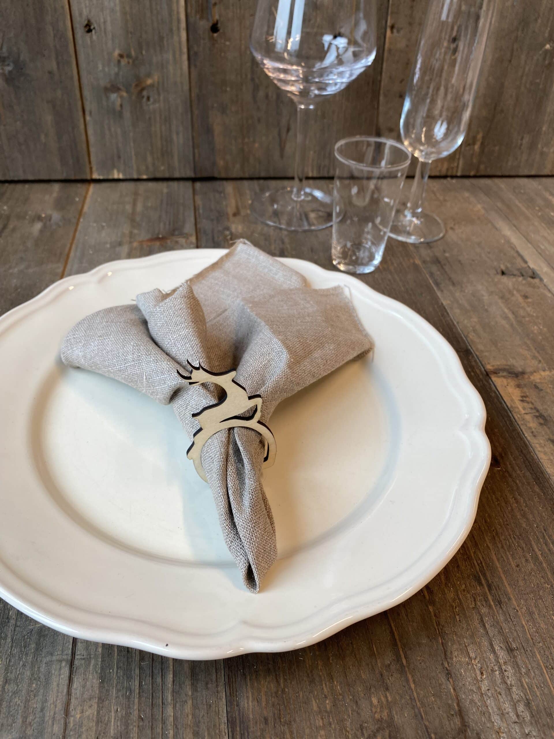 Serviettring reinsdyr