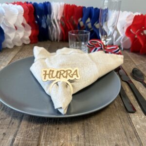 Serviettring Hurra