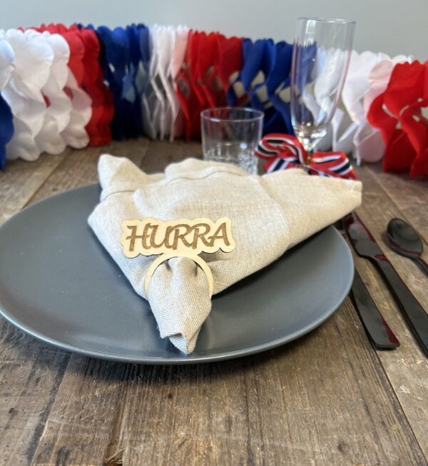 Serviettring Hurra